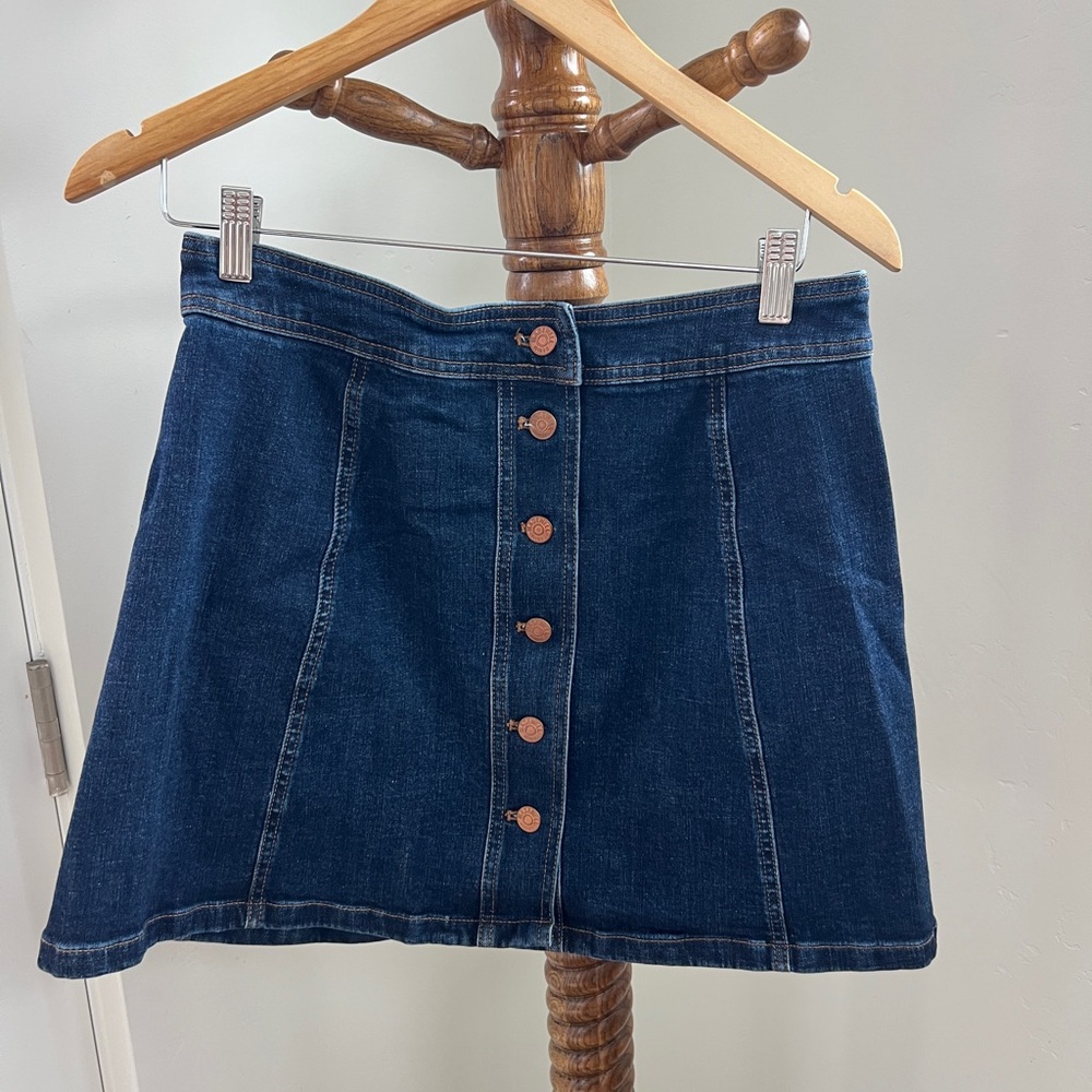 Madewell Dark Wash Mini Skirt